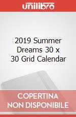 2019 Summer Dreams 30 x 30 Grid Calendar articolo cartoleria