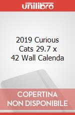 2019 Curious Cats 29.7 x 42 Wall Calenda articolo cartoleria