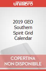 2019 GEO Southern Spirit Grid Calendar articolo cartoleria