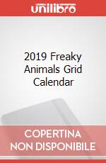 2019 Freaky Animals Grid Calendar articolo cartoleria