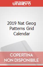 2019 Nat Geog Patterns Grid Calendar articolo cartoleria