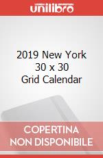 2019 New York 30 x 30 Grid Calendar articolo cartoleria