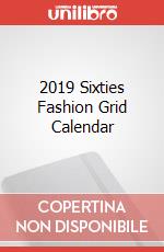 2019 Sixties Fashion Grid Calendar articolo cartoleria