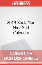2019 Stick Man Mini Grid Calendar articolo cartoleria
