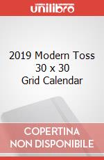 2019 Modern Toss 30 x 30 Grid Calendar articolo cartoleria