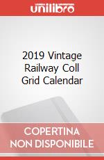 2019 Vintage Railway Coll Grid Calendar articolo cartoleria
