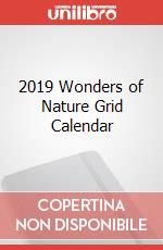 2019 Wonders of Nature Grid Calendar articolo cartoleria