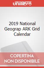 2019 National Geograp ARK Grid Calendar articolo cartoleria