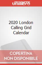 2020 London Calling Grid Calendar articolo cartoleria