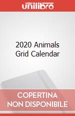 2020 Animals Grid Calendar articolo cartoleria