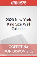 2020 New York King Size Wall Calendar articolo cartoleria