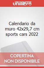 Calendario da muro 42x29,7 cm sports cars 2022 articolo cartoleria