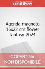 Agenda magneto 16x22 cm flower fantasy 2024 articolo cartoleria