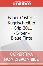 Faber Castell - Kugelschreiber - Grip 2011 - Silber - Blaue Tinte articolo cartoleria