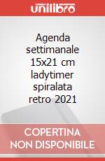 Agenda settimanale 15x21 cm ladytimer spiralata retro 2021 articolo cartoleria