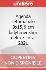 Agenda settimanale 9x15,6 cm ladytimer slim deluxe coral 2021 articolo cartoleria
