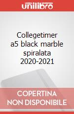 Collegetimer a5 black marble spiralata 2020-2021 articolo cartoleria