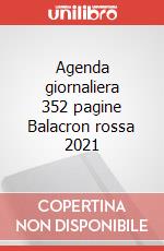 Agenda giornaliera 352 pagine Balacron rossa 2021 articolo cartoleria