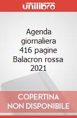 Agenda giornaliera 416 pagine Balacron rossa 2021 articolo cartoleria