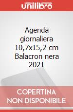 Agenda giornaliera 10,7x15,2 cm Balacron nera 2021 articolo cartoleria
