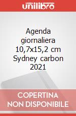 Agenda giornaliera 10,7x15,2 cm Sydney carbon 2021 articolo cartoleria