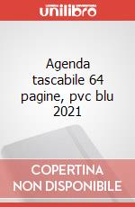 Agenda tascabile 64 pagine, pvc blu 2021 articolo cartoleria