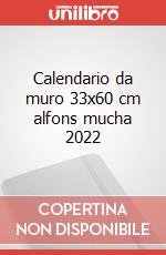 Calendario da muro 33x60 cm alfons mucha 2022 articolo cartoleria