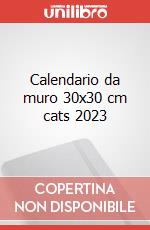 Calendario da muro 30x30 cm cats 2023 articolo cartoleria