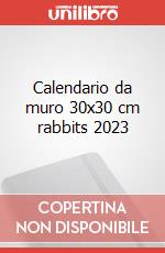 Calendario da muro 30x30 cm rabbits 2023 articolo cartoleria