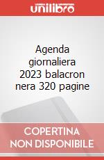 Agenda giornaliera 2023 balacron nera 320 pagine articolo cartoleria