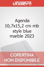 Agenda 10,7x15,2 cm mb style blue marble 2023 articolo cartoleria