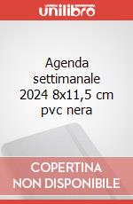 AGENDA MENSILETTO TASCABILE 2024 7X13,5 PVC ALPHA CON RUBRICA COLORI  ASSORTITI