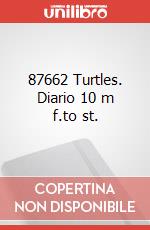 87662 Turtles. Diario 10 m f.to st. articolo cartoleria