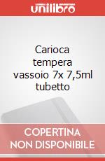 Carioca tempera vassoio 7x 7,5ml tubetto articolo cartoleria