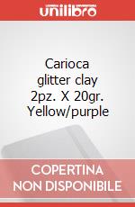 Carioca glitter clay 2pz. X 20gr. Giallo/viola articolo cartoleria