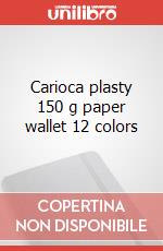Carioca plasty 150 g paper wallet 12 colors articolo cartoleria