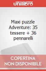 Maxi puzzle Adventure: 35 tessere + 36 pennarelli articolo cartoleria