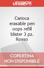 Carioca erasable pen oops refill blister 3 pz. Rosso articolo cartoleria