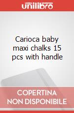 Carioca baby maxi chalks 15 pcs with handle