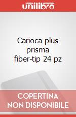 Carioca Plus Felt Tip Pen, pennarelli Prisma professionali set da 24