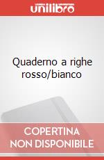 Quaderno a righe rosso/bianco art vari a