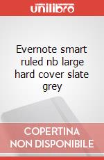 Evernote smart ruled nb large hard cover slate grey articolo cartoleria