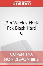 12m Weekly Horiz Pck Black Hard C articolo cartoleria