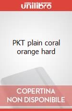 PKT plain coral orange hard articolo cartoleria