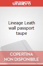 Lineage Leath wall passport taupe articolo cartoleria