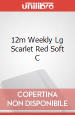 12m Weekly Lg Scarlet Red Soft C articolo cartoleria