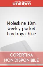 Moleskine 18m weekly pocket hard royal blue articolo cartoleria