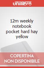 12m weekly notebook pocket hard hay yellow articolo cartoleria