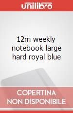 12m weekly notebook large hard royal blue articolo cartoleria