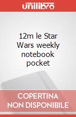 12m le Star Wars weekly notebook pocket articolo cartoleria